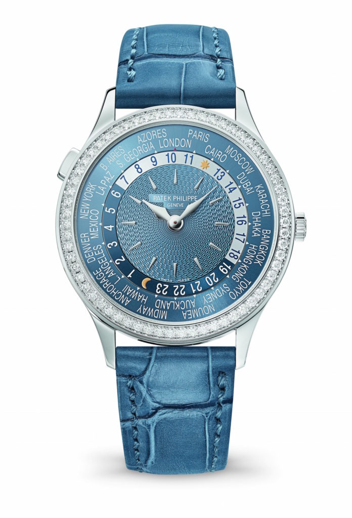 Patek Philippe women's World Time watch, being unveiled at Baselworld 2017. 