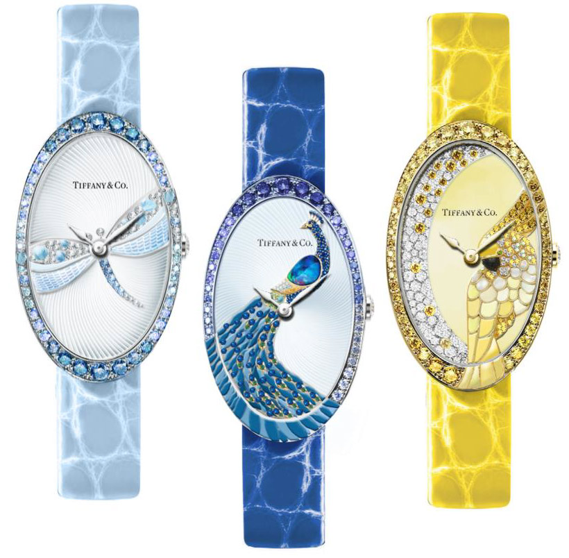 Tiffany & Co. Bluebook 2017 cocktail watches with nature theme. 